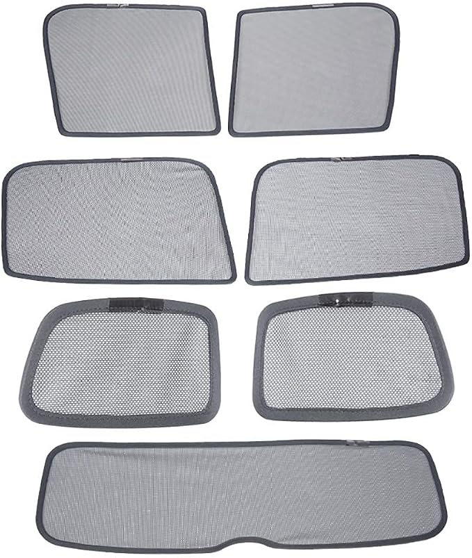 Bwen Car Window Shades Fit for Jeep Renegade 2016 2017 2018 2019 | Foldable Side Window Sun Shade for Renegade, Custom Fit Car Side Window Sunshade for Blocks Uv Rays Glare, Magnetic, 7pcs - Image 9