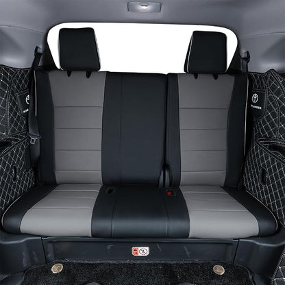 EKR Car Seat Covers for Toyota Camry 2018-2024 (Hybrid),Full Set | Custom Fit for Toyota Camry 2018-2024 XLE/XSE,Airbag Compatible,Waterproof Pet-resistant-Faux Leather(Black/Gray) - Image 6