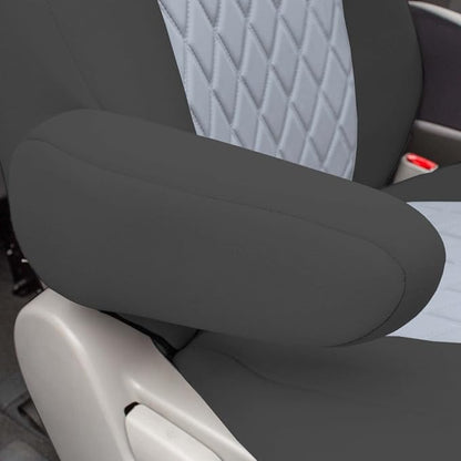FH Group Custom Fit Car Seat Covers Specifically Made for 2011-2020 Toyota Sienna 7 Seater with Ultraflex Neoprene Water Resistant Automotive Seat Covers - 2nd Row Gray - Image 4