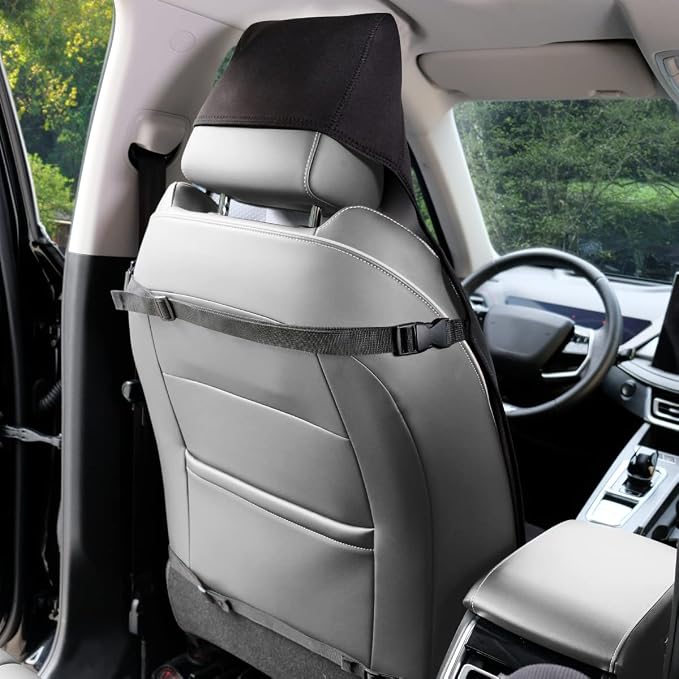 Neoprene Waterproof Car Seat Cover, Black 2pcs, Non-Slip | Car Seat Protector, Sweat-proof, Universal Fit SUV & Truck, Machine Washable, For Gym, Yoga, Pets, Workout, Beach, Swimming - Image 8