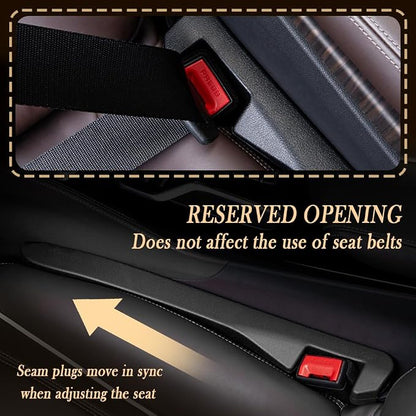 Car Seat Gap Filler 2 Pack - One Second Embedded Car Seat Crack Gap Filler for Holding Water Cup/Phone/Key - Car Inserts Between Seats - Image 4