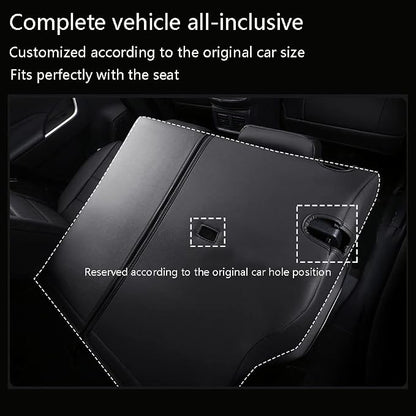 CocheFamilia Custom Fit RAV4 Hybrid Car Seat Covers for Select Toyota RAV4 Hybrid (Not for 2019-2025 Hybrid/Prime SE,XSE) 2019 2020 2021 2022 2023 2024 2025 - Full Set,Leather(Beige) - Image 6