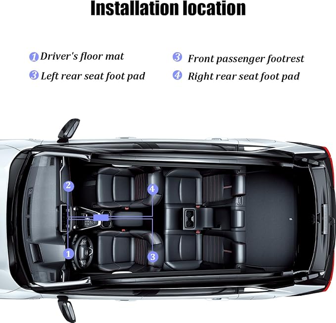 Car Interior LED Lights, 4 in 1 USB Port Automotive Ambient Neon Light Kit, Vehicle Center Console Dashboard Strip Lamps Decoration Accessories, Universal for SUV Truck Sedan (White) - Image 6