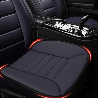 MYFAMIREA Car Seat Cushion Pad 1.2" Thick Comfort Seat Protector for Car Driver Seat Office Chair Home Use Memory Foam Seat Cushion with Non Slip Bottom, 20'' x 18.5'', Dark Gray by MYFAMIREA