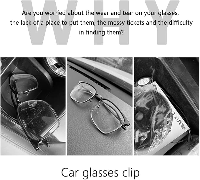 OFBAND Magnetic Sunglass Holder for Visor, PU Leather Car Organizer, Universal Accessory (Wine Red) - Image 5