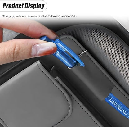 ZIMISI Leather Car Visor Organizer, Sun Visor Storage Bag, Car Tissue Holder, Multi-Pocket Document Holder, Vehicle Travel Accessories for Pen, License, Cards, Sunglasses, Tissues (Grey) - Image 5