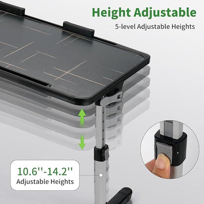 Foldable Passenger-Seat Car Desk for Laptop,Work,Car Passenger Table | Height-Adjustable, Waterproof Wipe-Clean Surface, Non-Slip, Tear-Resistant, Slim and Portable,Mobile Workspace - Image 6