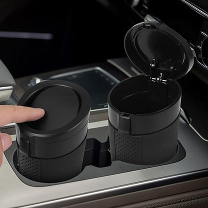Car Trash Can Bin with Lid - Mini Car Garbage Can Cup Holder-Black Small Leakproof Vehicle Trash Garbage Can Bin-Automotive Car Organizers and Storage for Back Seat SUV Truck Accessories - Image 7