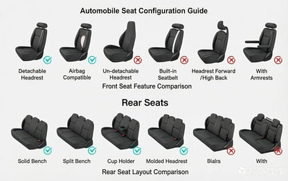 for car seat Covers Non-Slip （E.g, for Tesl,for Mercedes-Benz,for BMW,for Audi, for Ford, for Honda, for Nissan,for Toyota,for Chevrolet,for Jeep.. (Black) - Image 5