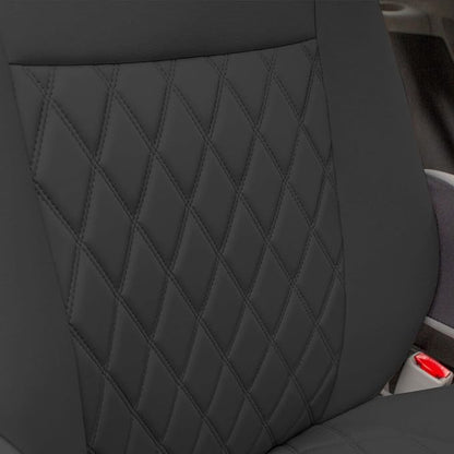 FH Group Custom Fit Car Seat Covers Specifically Made for 2011-2020 Toyota Sienna 7-8 Seater with Ultraflex Neoprene Water Resistant Automotive Seat Covers - Front Set Black - Image 5