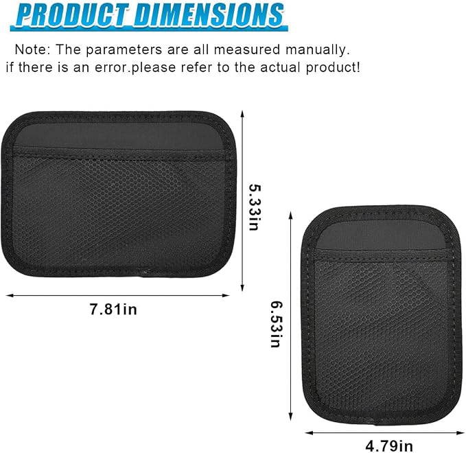2PCS Car Net Pocket, Self-Adhesive Elastic Mesh Car Seat Side Organizer, Multifunctional Auto Interior Storage Bag for Phones, Keys, Sunglasses(L&S) - Image 2