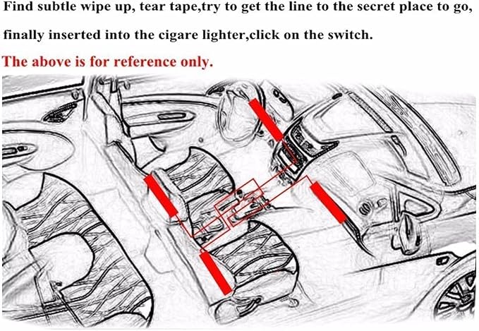 Car LED Strip Light,Uniwit 4 Pieces DC 12V Multicolor Car Interior Music Light LED Underdash Lighting Kit with Sound Active Function and Wireless Remote Control Including Car Charger - Image 8