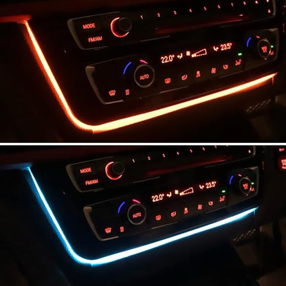 Jaronx for BMW LED Console Panel Ambient Light for 3' F30 F31 4' F32 F33 | Radio AC Control Panel Ambient Lights Console Panels Replacement with Dual Color LED Lighting - Image 6