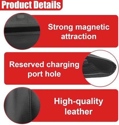 Car Seat Gap Filler Organizer with Lid, Universal Leather Auto Front Seat Storage Box, Adjustable Car Center Console Side Pocket for Phones, Keys, Glasses, Cards, No Seat Belt Block (Black) - Image 5