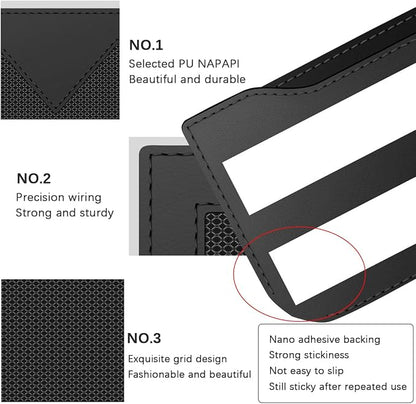 Car Seat Side Pocket Organizer, PU Leather Multifunctional Small Vehicle Console Side Storage Pouch, Automotive Gap Filler Bag for Cell Phone Sunglasses, Universal for SUV RV Truck (Black) - Image 4