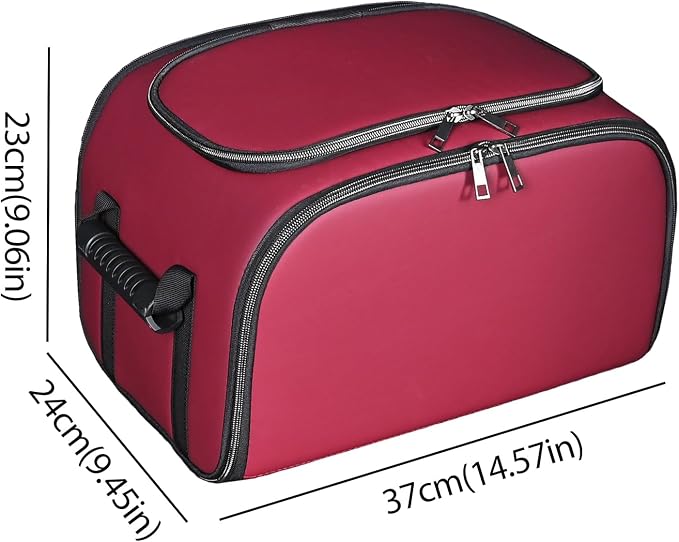 Foldable Car Insulated Storage Box, Portable Thermal Cooler Bag with Double Zipper & Sturdy Handle, Multi‑Purpose Car Seat Trunk Organizer for Drinks Snacks, Outdoor Picnic Camping Road Trips - Image 3