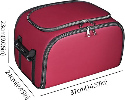 Foldable Car Insulated Storage Box, Portable Thermal Cooler Bag with Double Zipper & Sturdy Handle, Multi‑Purpose Car Seat Trunk Organizer for Drinks Snacks, Outdoor Picnic Camping Road Trips - Image 3