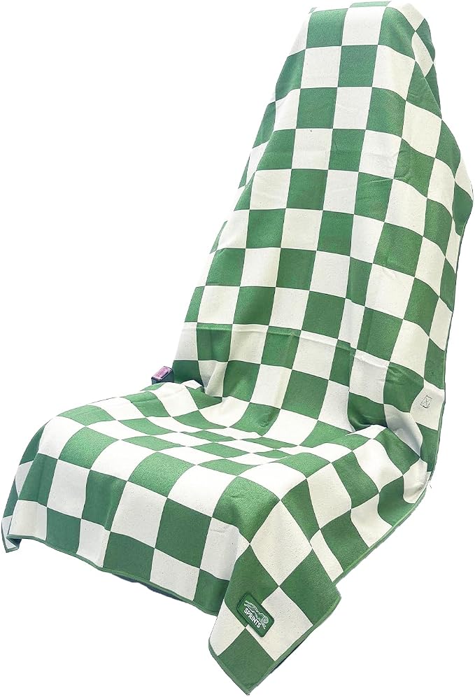 Sprints Athletic Running Towel, Full-Sized, Car Seat Cover - Performance Microfiber (Chess Not Checkers) by Sprints
