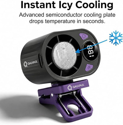 Car Fan Clip Mini Air Conditioner LED Display Portable Ac Aire Acondicionado Portátil Para Carro Electric Cooler Ventilador Blow Cold Vehicle Unit Window Seat Auto Evaporative - Image 3