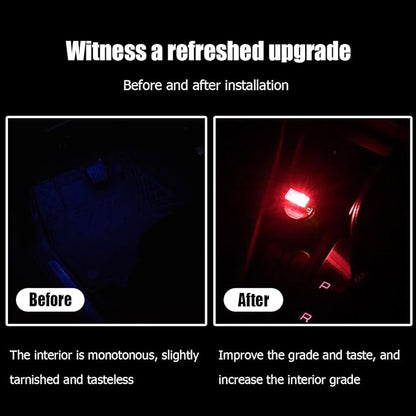 BESULEN Car Interior Atmosphere Lamp, Plug-In USB LED Light, Red | Car Interior Atmosphere Lamp, USB LED Ambient Lighting Kit, Universal Fit SUV Sedan Truck, Night Light Decoration - Image 6