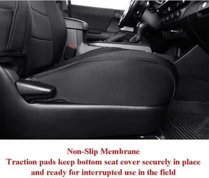 EKR Car Seat Covers for Subaru Forester 2014-2018(NO Base),Full Set | Custom Fit for Subaru Forester 2014-2018(Not for Base)Factory-Like Fit,360°Protection,,Neoprene(Black) - Image 2