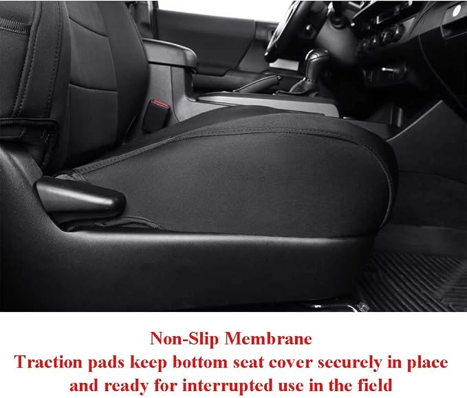 EKR Car Seat Covers for Subaru Forester &Hybrid 2025(NO Base),Full Set | Custom Fit for Subaru Forester &Hybrid 2025 (Not for Base)Glove-Like Fit,Airbag Compatible,Neoprene(Black) - Image 2