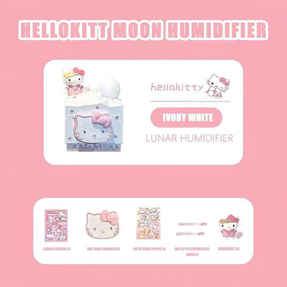 Cartoon Kitty Portable Small Humidifier, USB Personal Desktop Humidifier, suitable for cars, offices, bedrooms, ambient decoration, holiday gifts, ultra-quiet. (Pink) - Image 2