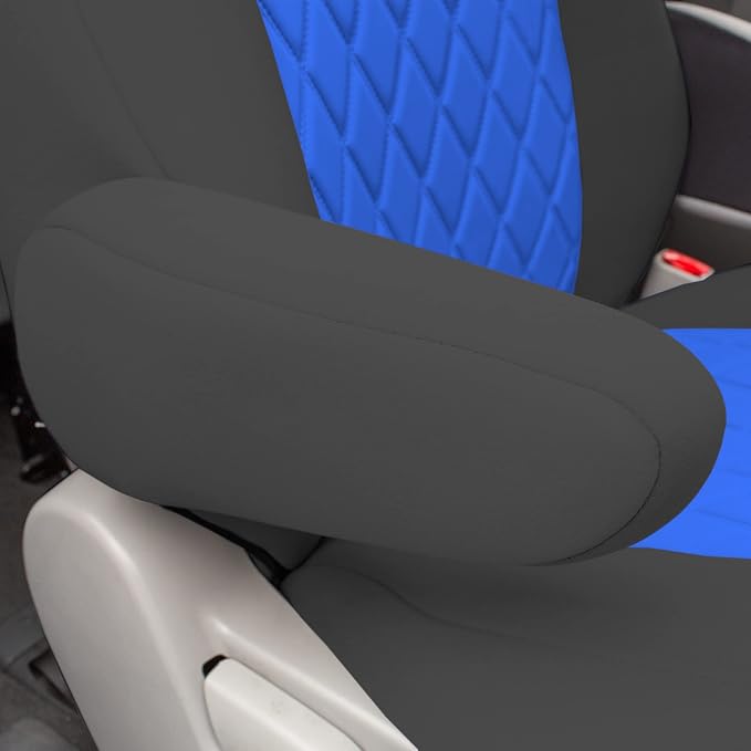 FH Group Custom Fit Car Seat Covers Specifically Made for 2011-2020 Toyota Sienna 7 Seater with Ultraflex Neoprene Water Resistant Automotive Seat Covers - Full Set Blue - Image 8