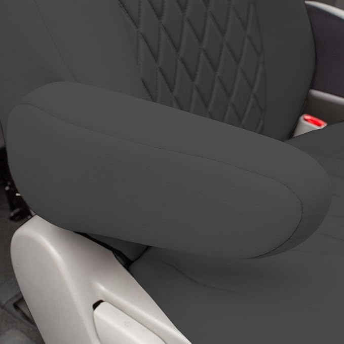 FH Group Custom Fit Car Seat Covers Specifically Made for 2011-2020 Toyota Sienna 7-8 Seater with Ultraflex Neoprene Water Resistant Automotive Seat Covers - Front Set Black - Image 6