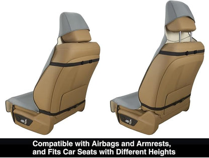 VSHIELD Waterproof Neoprene Car Seat Cover, Sweatproof Non-Slip Seat Protector, Universal Fit for Front Bucket or Rear Bench Seat of Cars, SUVs, Vans, Trucks, Compatible with Airbags and Armrests - Image 3