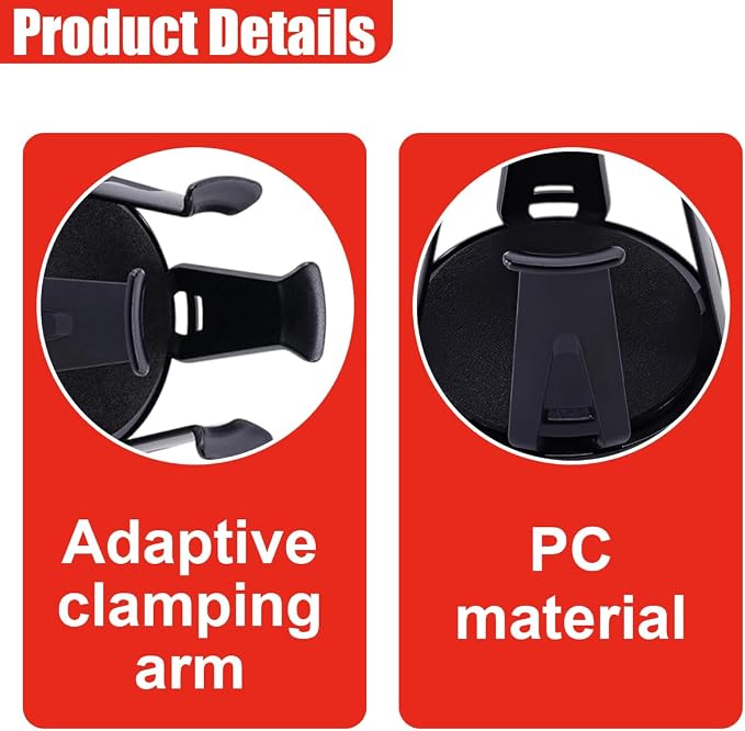 YoRise Car Cup Holder Expander, Automotive Drink Holder Adapter with Adaptive Clamping Arm, Universal Vehicle Cupholder Expander Accessories for Fixing Water Cups, Drinks (2PCS) - Image 3
