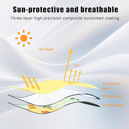 Car Window Shade for Baby, Car Sun Shade Curtain with Storage Pockets & Suction Cups, Cartoon Sun Blocker Blind for Side Windows, Blocks Heat, Privacy Cover for SUV Sedan (Green Dinosaur) - Image 4