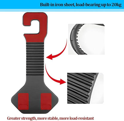 HZEL Car Seat Headrest Hooks, 2PCS Vehicle Seat Back Headrest Hanger Organizer for Handbag Purse Coat, Multifunctional Auto Interior Storage Hook, Universal for SUV RV Truck (Gray) - Image 5