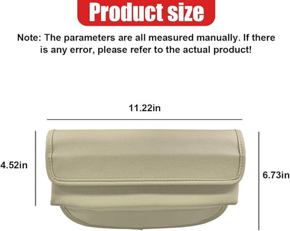 Car Seat Gap Filler Organizer with Lid, Universal Leather Auto Front Seat Storage Box, Adjustable Car Center Console Side Pocket for Phones, Keys, Glasses, Cards, No Seat Belt Block (Gray) - Image 2