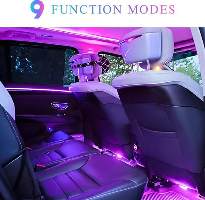 KVAEY 2 PCS USB Star Night Light, Adjustable Sound Activated Car Roof Atmosphere Lamp, Portable Romantic LED Auto Interior Ambient Light for Car, Bedroom, Party, Ceiling - Image 6