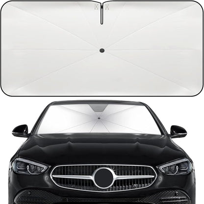 Windshield Sun Shade Umbrella for Benz C-Class 2014-2026 Front Window | Heat-Reflective Window Shade, Umbrella Sunshade Cover Blocks Heat, Protects Interior, Vehicle-Specific Precision Fit by Fshaanys