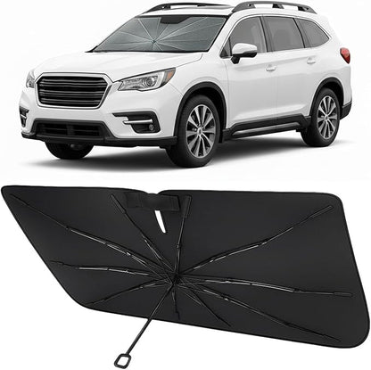 Proadsy Custom Fit 2019-2026 Subaru Ascent Windshield Sun Shade Umbrella | Advanced Ice Crystal Material, -54°F Cooler, Zero-Gap Sunblock, Instant Setup & Foldable Design for Summer Parking, Daily Use by Proadsy