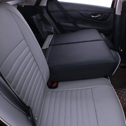 EKR Car Rogue Seat Covers 2021-2026(Not for PHEV),Leatherette Full Set | Custom Fit for Nissan Rogue(Not for PHEV)2021 2022 2023 2024 2025 2026,Faux Leather(Black/Gray) - Image 4