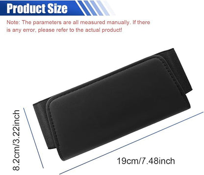 Car Seat Side Storage Pocket, Leather Foldable Auto Door Storage Box, Waterproof Car Trash Can Organizer, Multifunctional Vehicle Interior Accessories for Phones, Glasses, Keys, Cards (Black) - Image 2