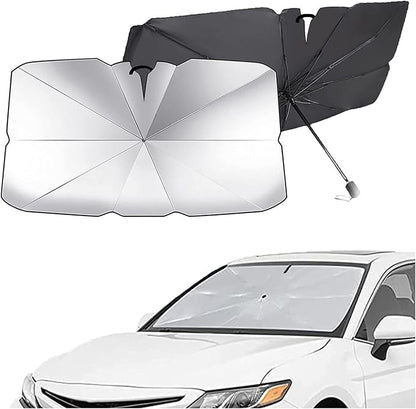 Car Windshield Sun Shade Umbrella for Hyundai Accent 2000–2026, Foldable Windshield Sunshade with Reinforced Ribs, Reflective Sun Shade for Front Windshield,S 125 x 65 cm by TQGIBCX