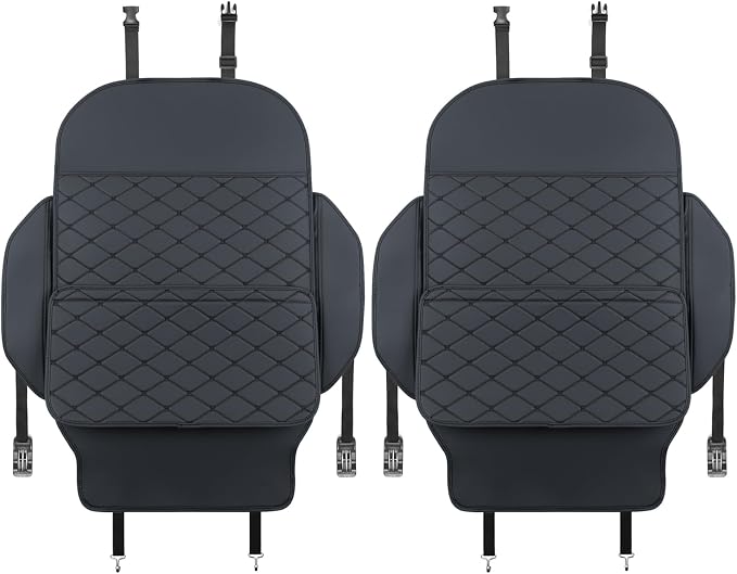 Seat Back Protector,Shields Seat Backs From Kicks and Adds Storage | kick mats back seat protector easy to install and clean, well-crafted, sturdy, durable and stylish.2 Pack - Image 9