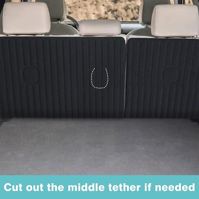 BestEvMod for Ioniq5 Cargo Liner All Weather Trunk & Second Row Seats Back Cover XPE Material Cargo Mat Compatible with 2022-2024 Hyundai Ioniq 5 Accessories (Trunk Mat+Seats Back Cover) NOT Fit 2025 - Image 8