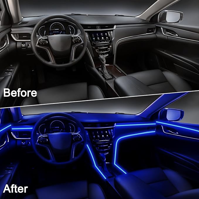 Interior Car Lights APP/Remote Control, 5 in 1 RGB USB Ambient Lighting Kit | 16 Million Colors & 29 Preset Modes, With 236 inches Fiber Optic, Music Mode Car Inside Lighting Accessories - Image 8
