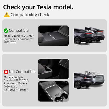 6 Pcs for Tesla Model Y Juniper Accessories 2025 2026 (Not Fit Standard) All Weather TPE Anti-Slip Floor Mats & Cargo Liner Front Frunk Rear Trunk Mats, 5-Seater - Image 2
