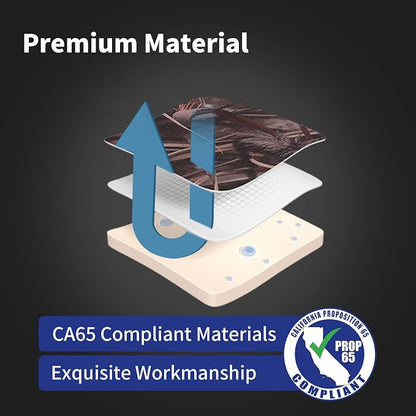EKR F150 Seat Covers Custom Fit for (RegularCab) 2015-2020 Ford F150 XL/XLT & 2017-2022 F250/F350/F450 SuperDuty XL/XLT(First Row Only),Faux Leather(Black/Reed Camo) - Image 3
