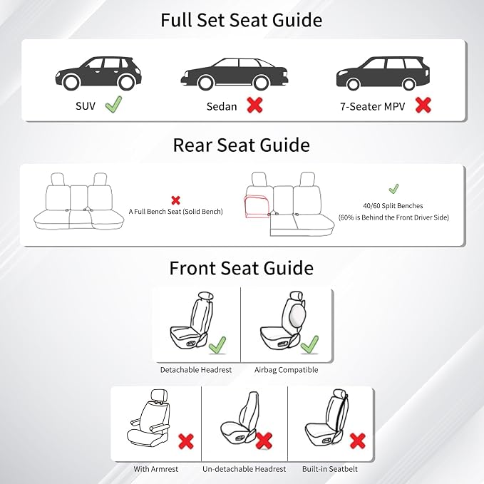 Huidasource Custom Fit RAV4 Car Seat Covers Front&Rear Full Set, Waterproof Leather Car Seat Protector Covers Fit for 2013-2018 Toyota Rav4 XLE LE XLE Premium Limited (Not for Hybrid, Black&Blue) - Image 8