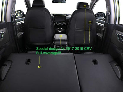 EKR Accord Seat Covers for Honda Accord 2023 2024 2025 2026 EX,SE &2023-2026 (Hybrid) Sport,EX-L,Sport-L,Touring,(Rear Row W/40/60 Split Backrest),Leather Seat Covers for Trucks Full Set (Black) - Image 3