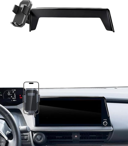 PZK Car Phone Holder for Toyota Prius 2023-2025 2026 Accessories 12.3-Inch | Auto Lock Car Phone Mount Fixed Clip 360° Rotation Hands-Free with Sunglasses Storage Box Universal Fit for 4-7'' Phones Case by SpecificCarPhoneHolder