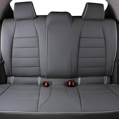 EKR Corolla Seat Covers Custom Fit for Toyota Corolla 2019 2020 2021 2022 2023 2024 2025 2026 Hatchback SE/XSE/Nightshade,Full Set Leather Car Seat Cover for SUV-Faux Leather(Gray) - Image 2