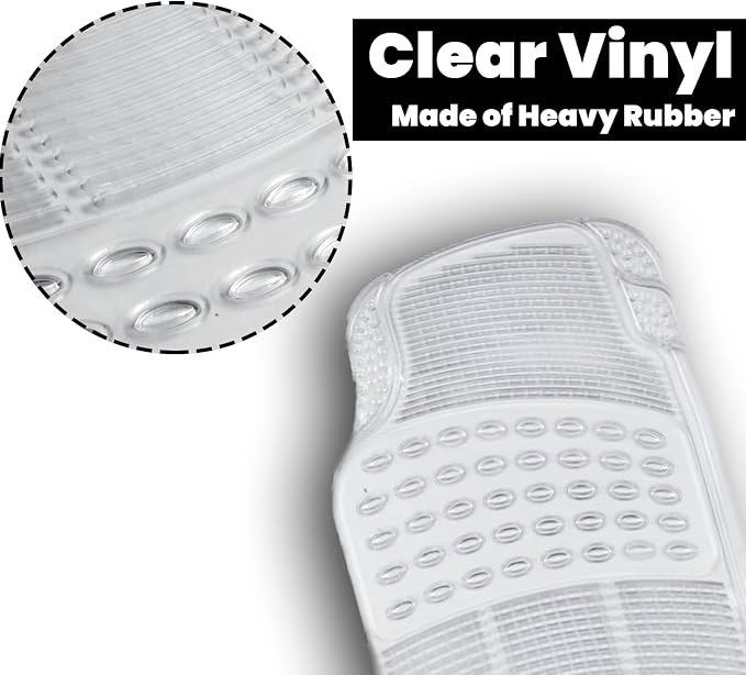 Zento Deals Car Floor Mat - Clear All Weather Floor Mat - Heavy Duty Weather Protection Mats – Universal Fit 4pc Front and Rear – Non Slip Car Van SUV Protection Liner - Image 4